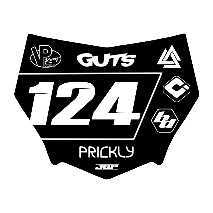 Motocuts Plate Decal