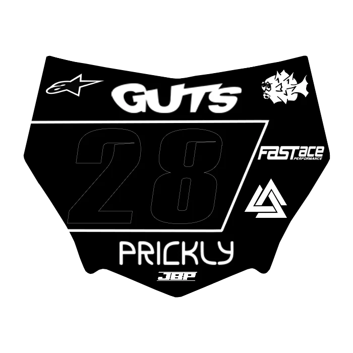 Motocuts Plate Decal