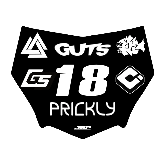 Motocuts Plate Decal