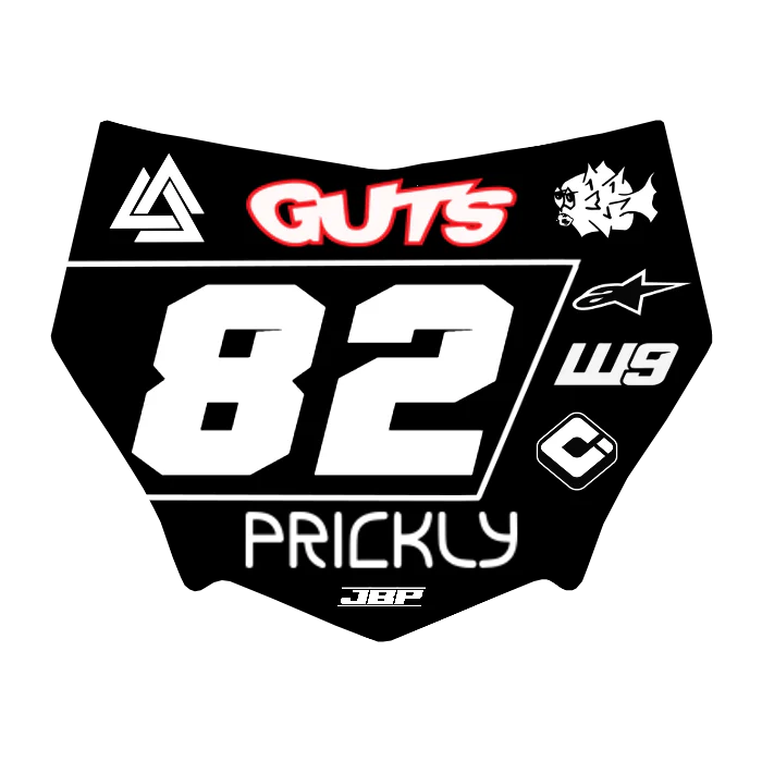 Motocuts Plate Decal