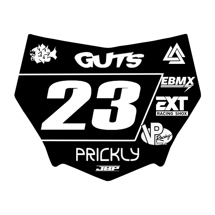 Motocuts Plate Decal