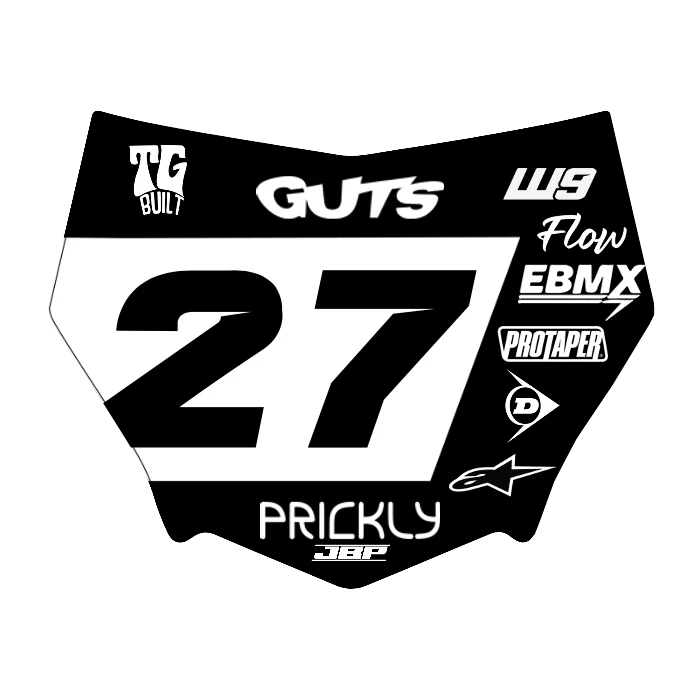Motocuts Plate Decal