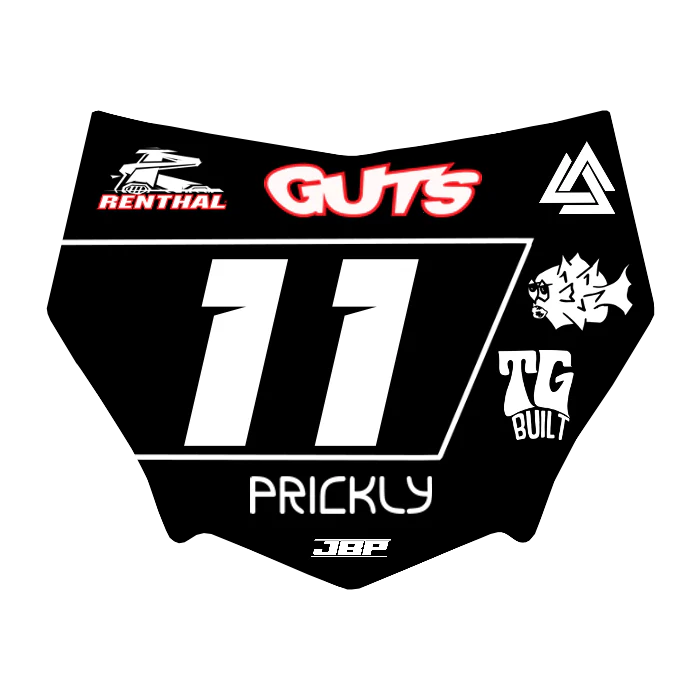 Motocuts Plate Decal