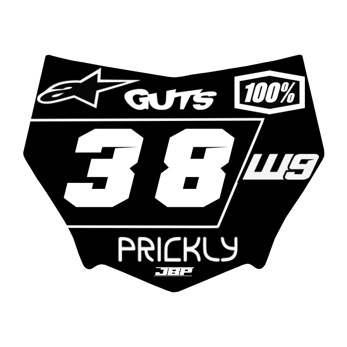 Motocuts Plate Decal