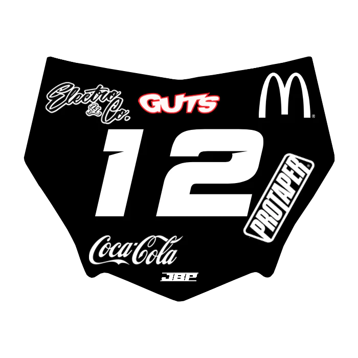 Motocuts Plate Decal