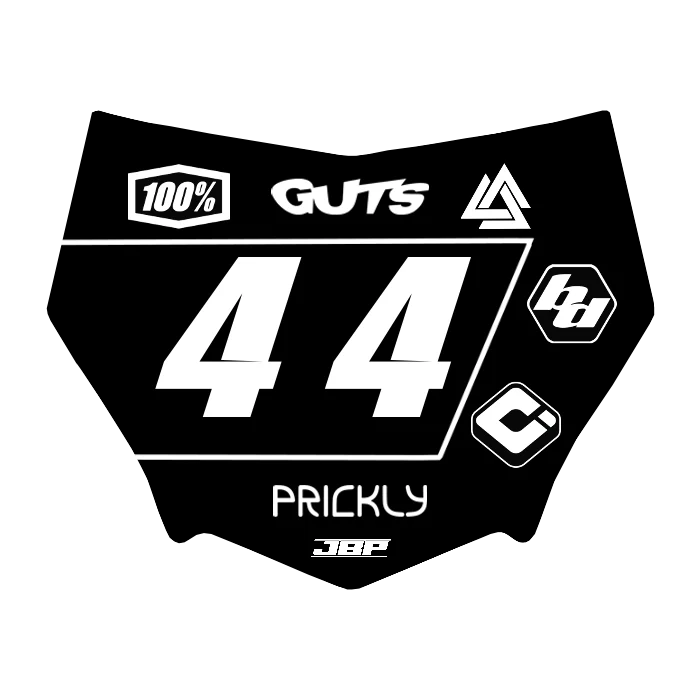 Motocuts Plate Decal