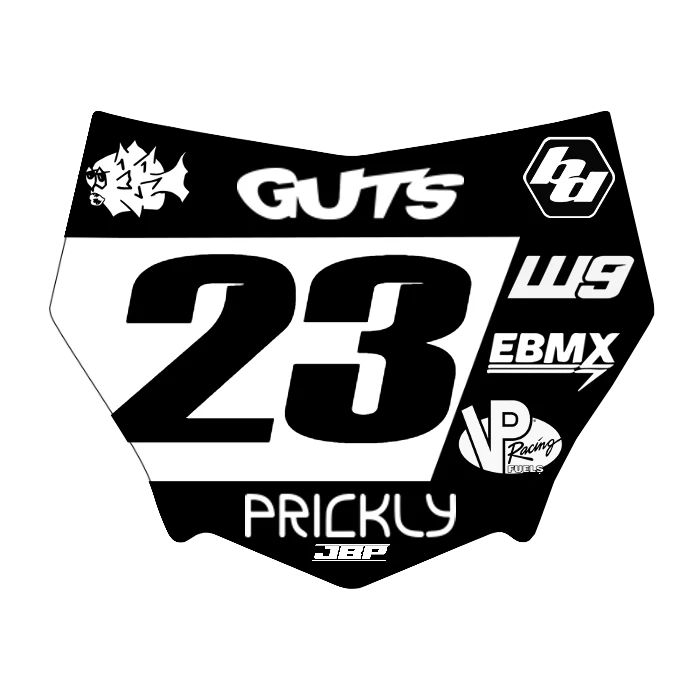 Motocuts Plate Decal