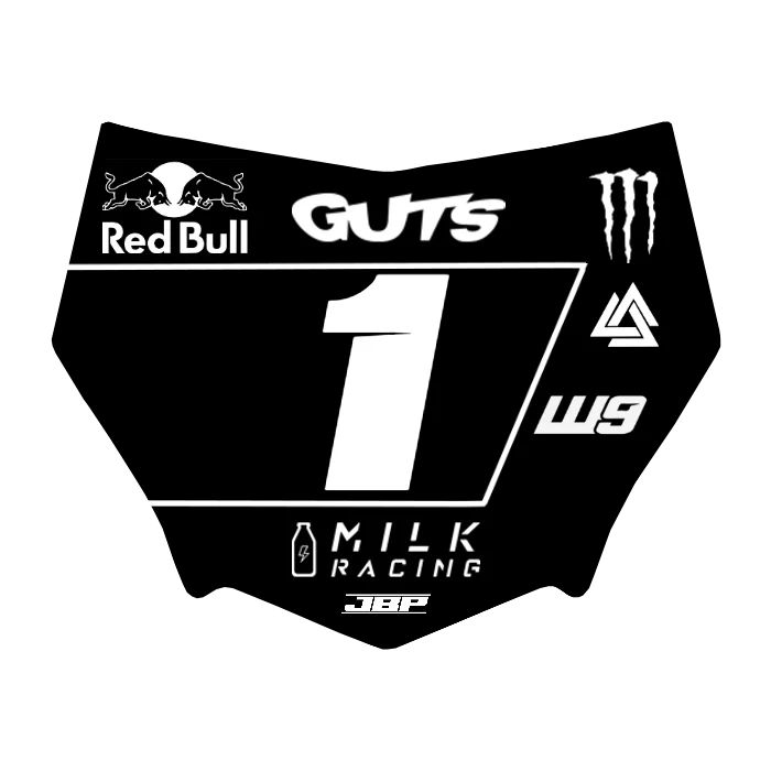 Motocuts Plate Decal
