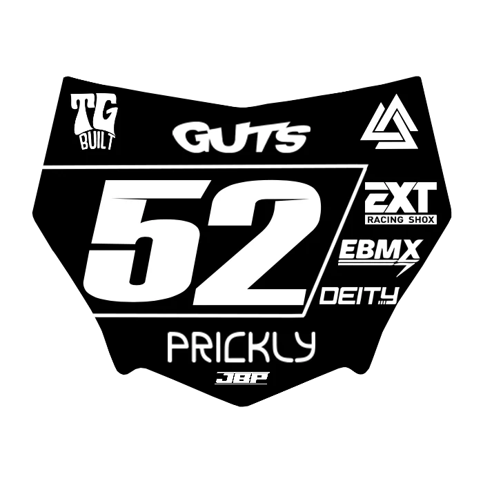 Motocuts Plate Decal
