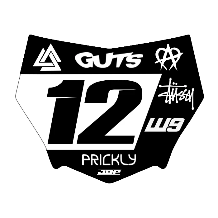 Motocuts Plate Decal