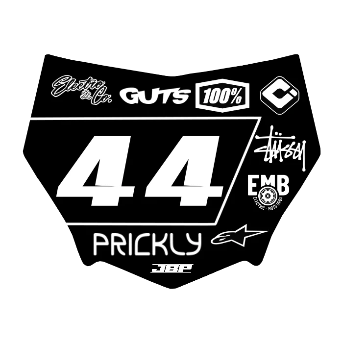 Motocuts Plate Decal