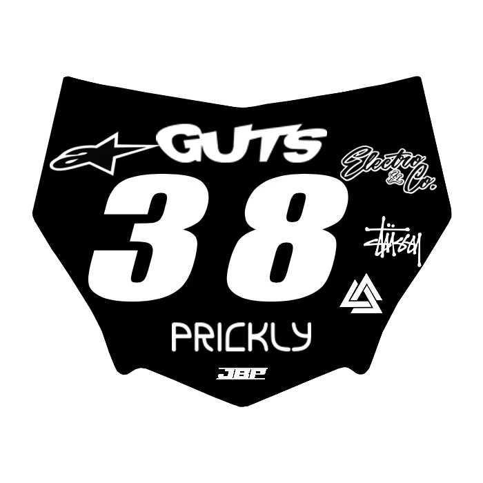 Motocuts Plate Decal