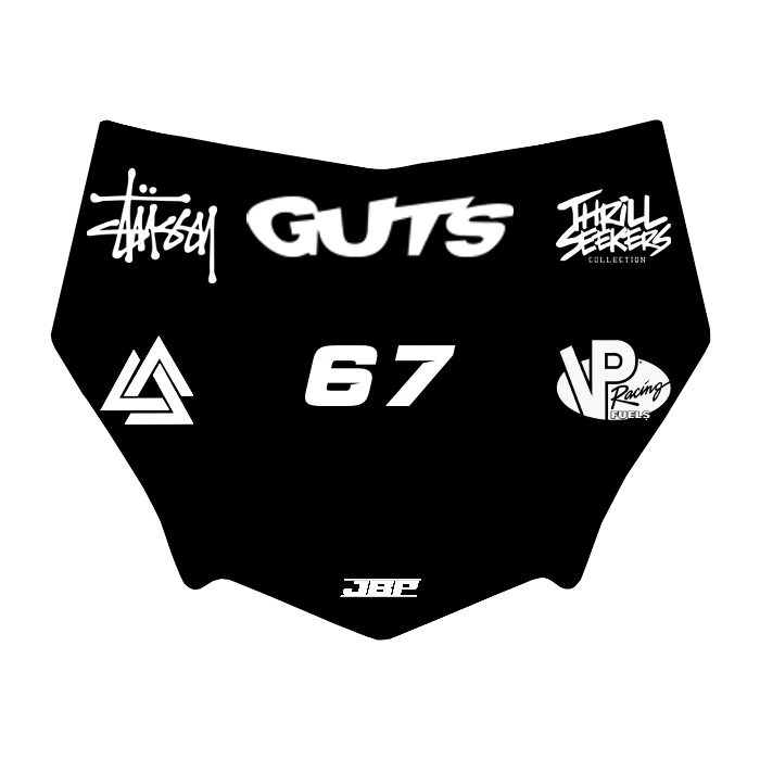 Motocuts Plate Decal