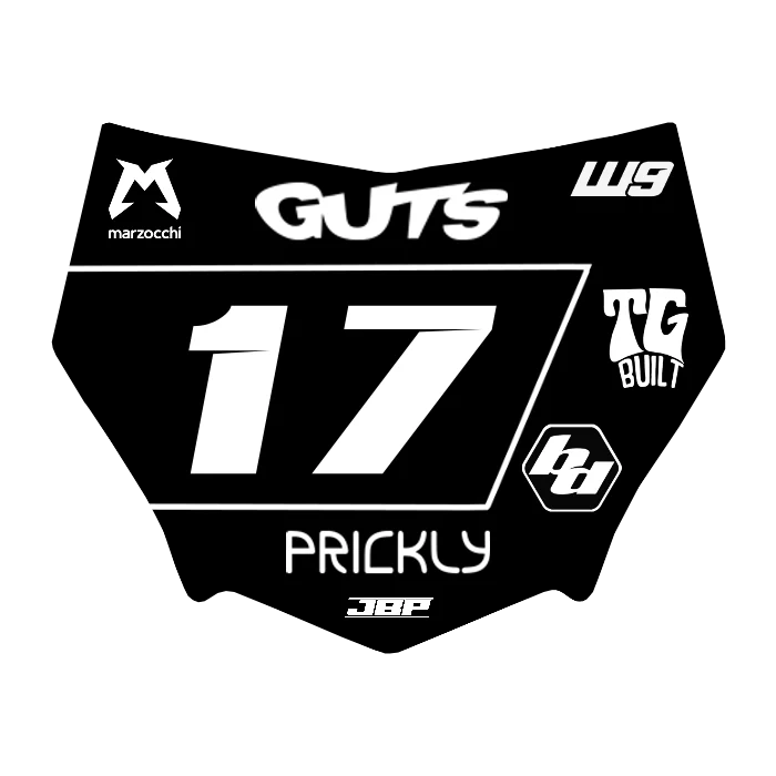 Motocuts Plate Decal