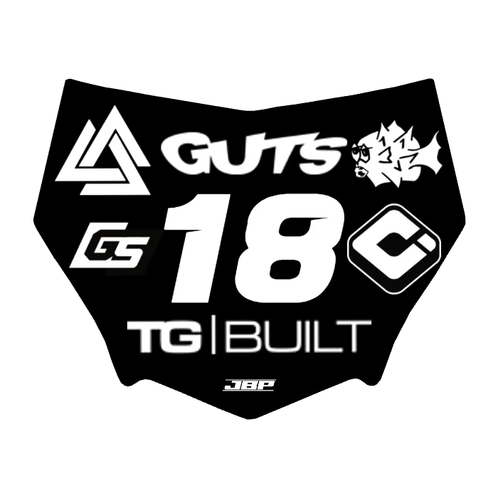 Motocuts Plate Decal