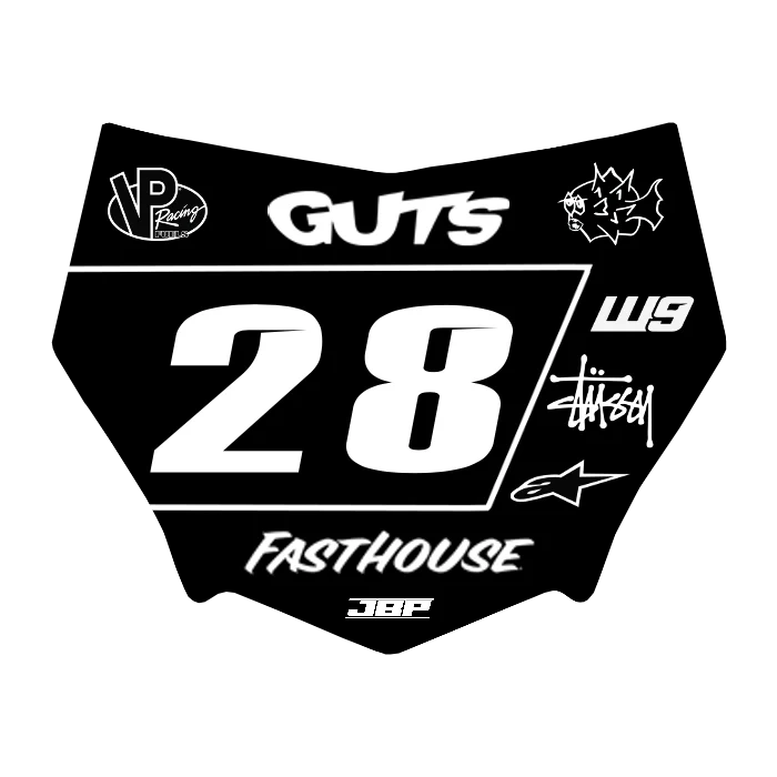 Motocuts Plate Decal