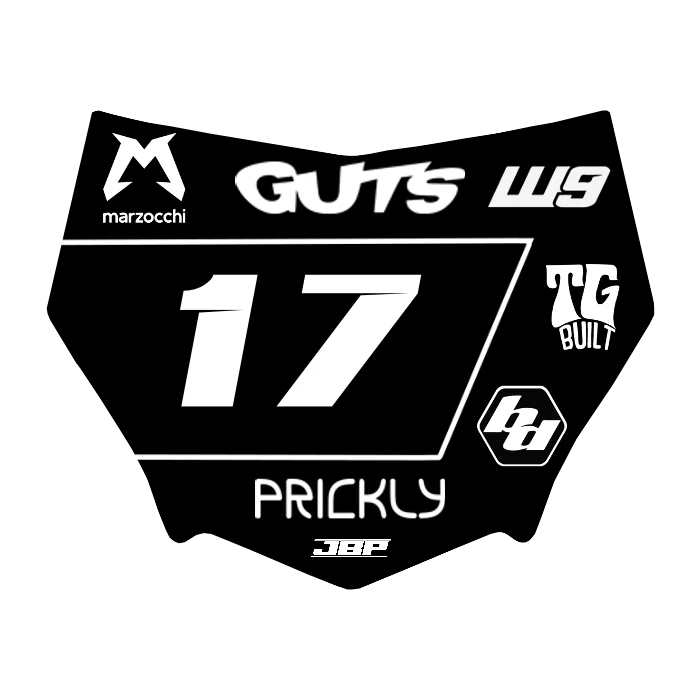 Motocuts Plate Decal