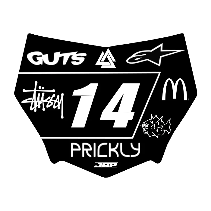 Motocuts Plate Decal
