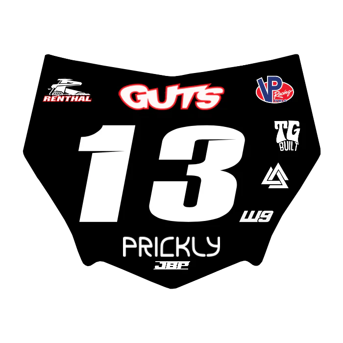 Motocuts Plate Decal