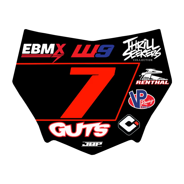 Motocuts Plate Decal