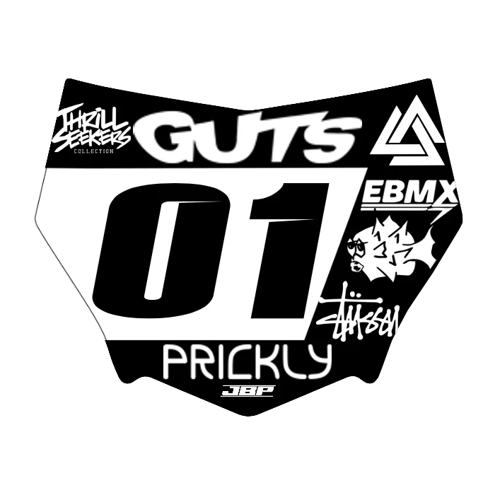 Motocuts Plate Decal