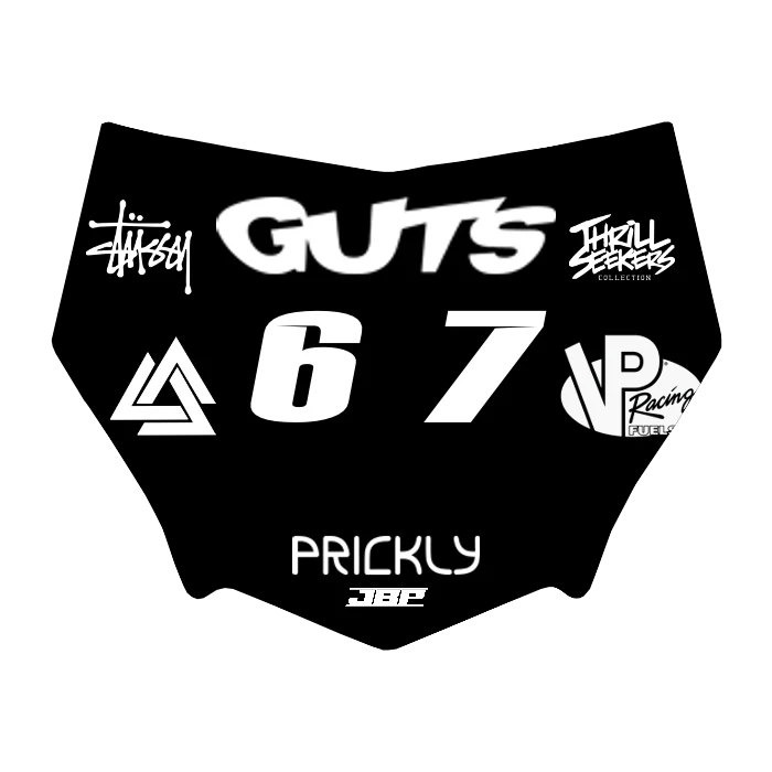 Motocuts Plate Decal