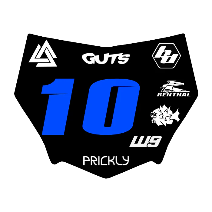 Motocuts Plate Decal