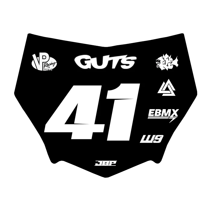 Motocuts Plate Decal