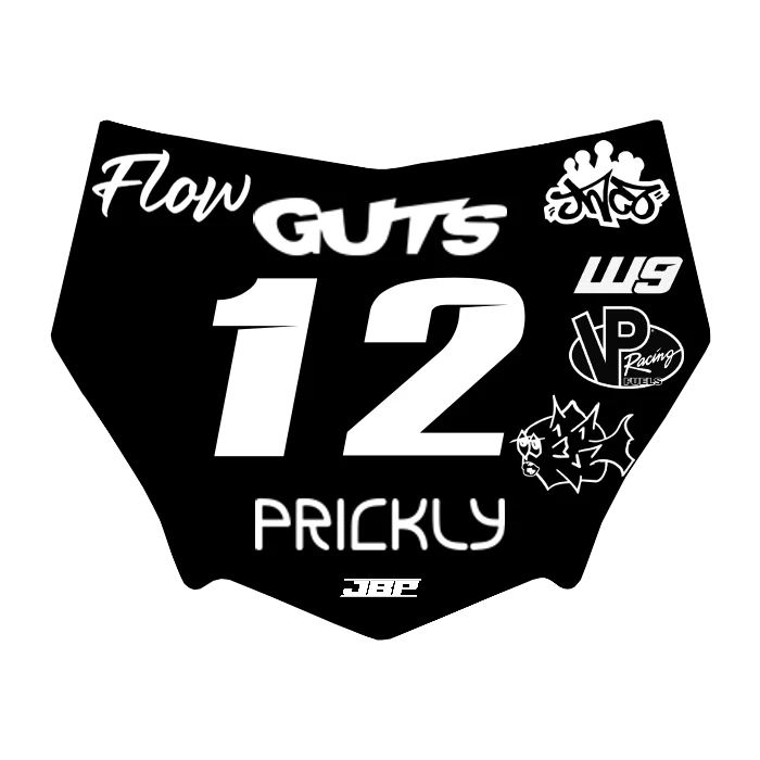 Motocuts Plate Decal