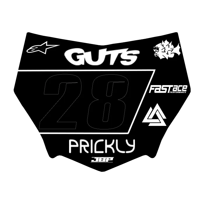 Motocuts Plate Decal