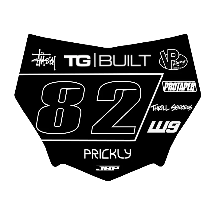 Motocuts Plate Decal