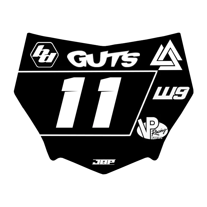 Motocuts Plate Decal