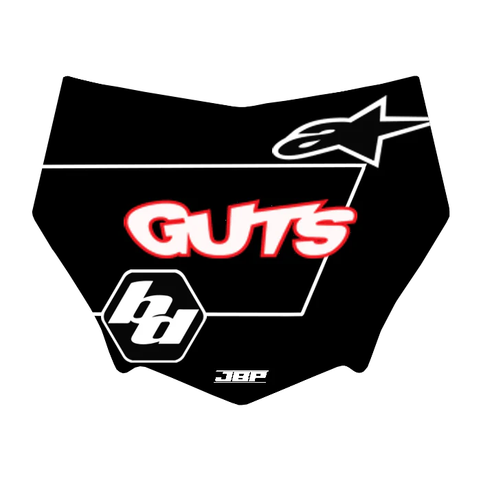 Motocuts Plate Decal