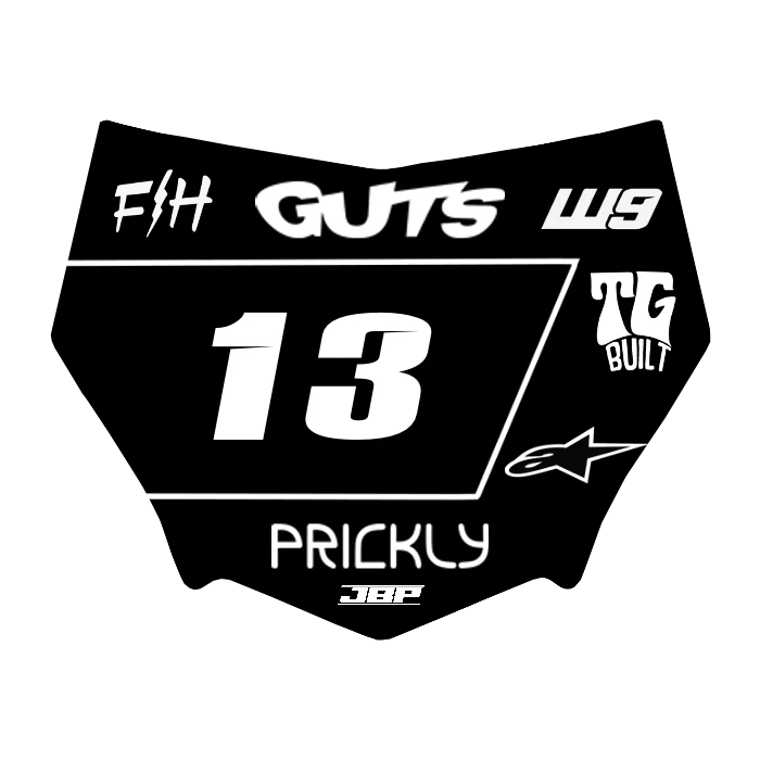 Motocuts Plate Decal