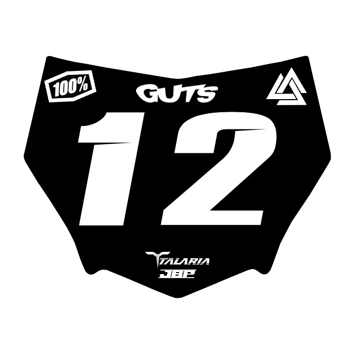 Motocuts Plate Decal