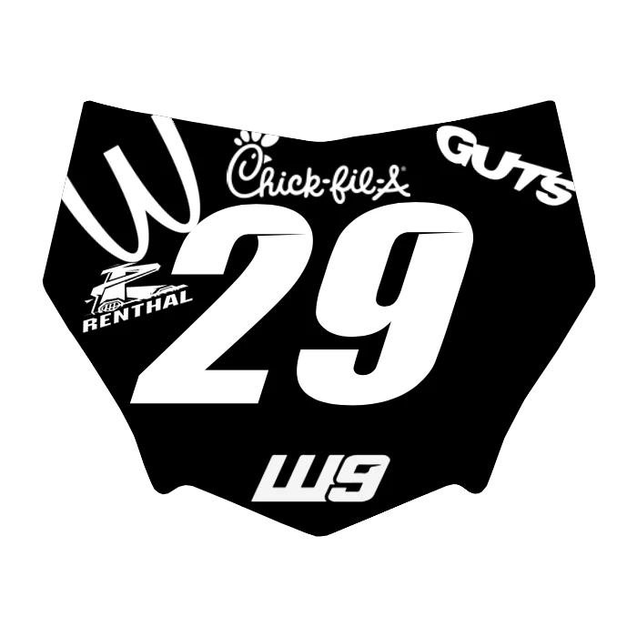 Motocuts Plate Decal