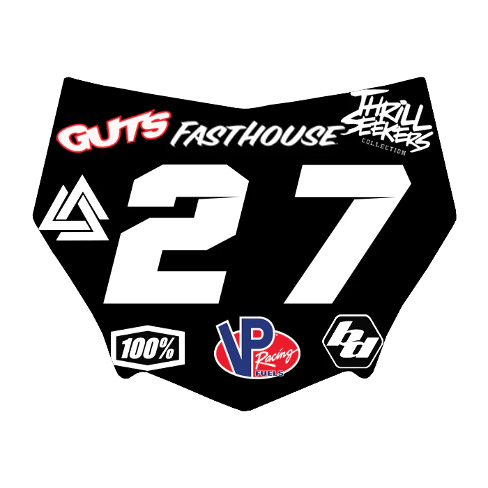 Motocuts Plate Decal