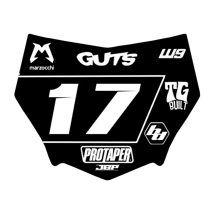 Motocuts Plate Decal