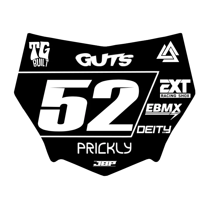 Motocuts Plate Decal