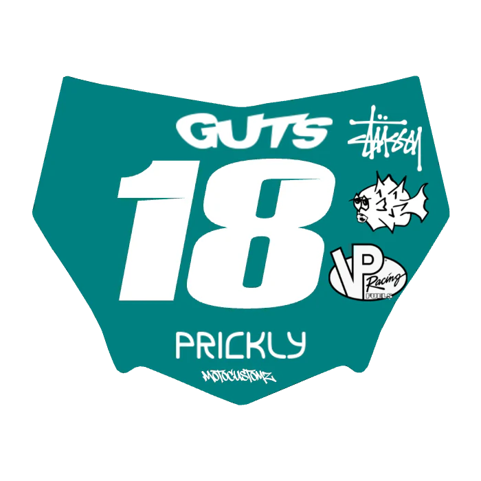 Motocuts Plate Decal
