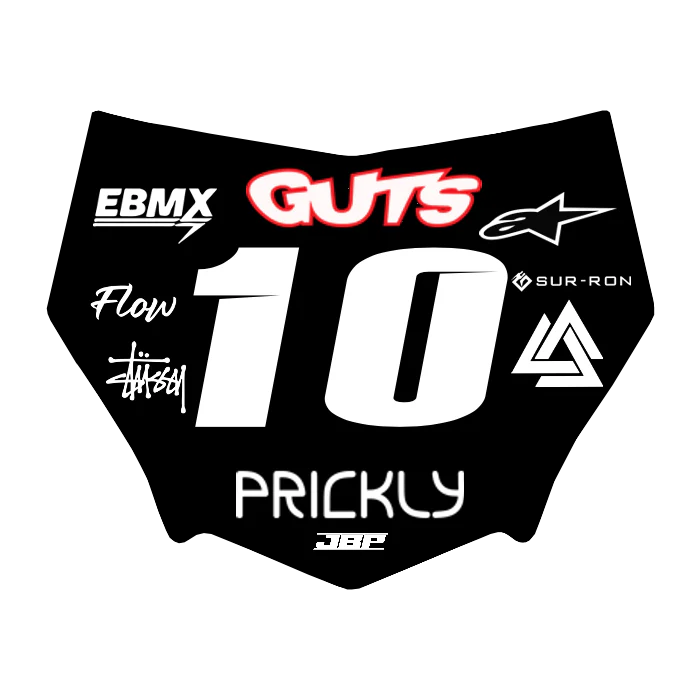 Motocuts Plate Decal