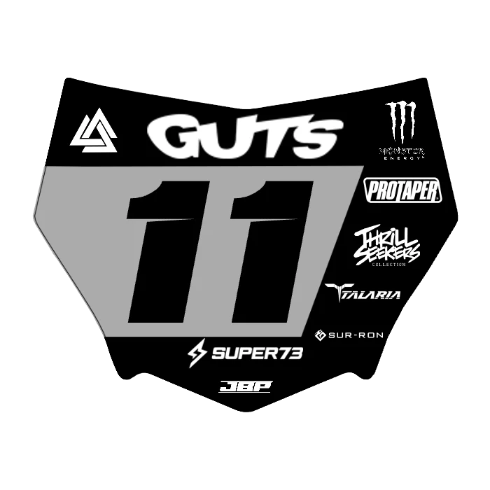 Motocuts Plate Decal