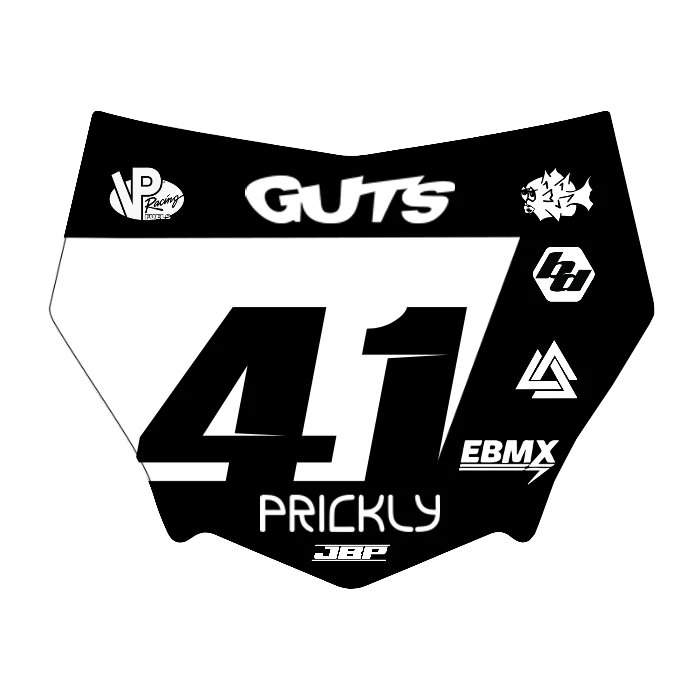 Motocuts Plate Decal
