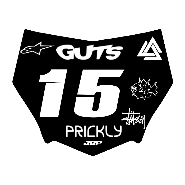 Motocuts Plate Decal