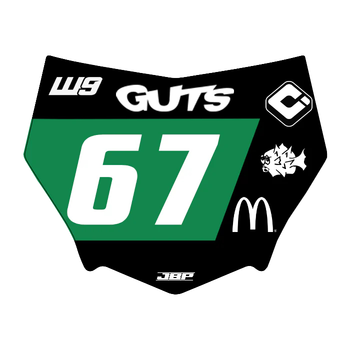 Motocuts Plate Decal