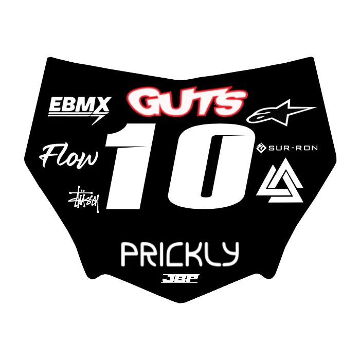 Motocuts Plate Decal