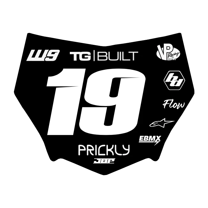 Motocuts Plate Decal