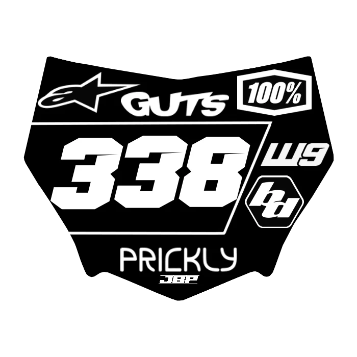 Motocuts Plate Decal