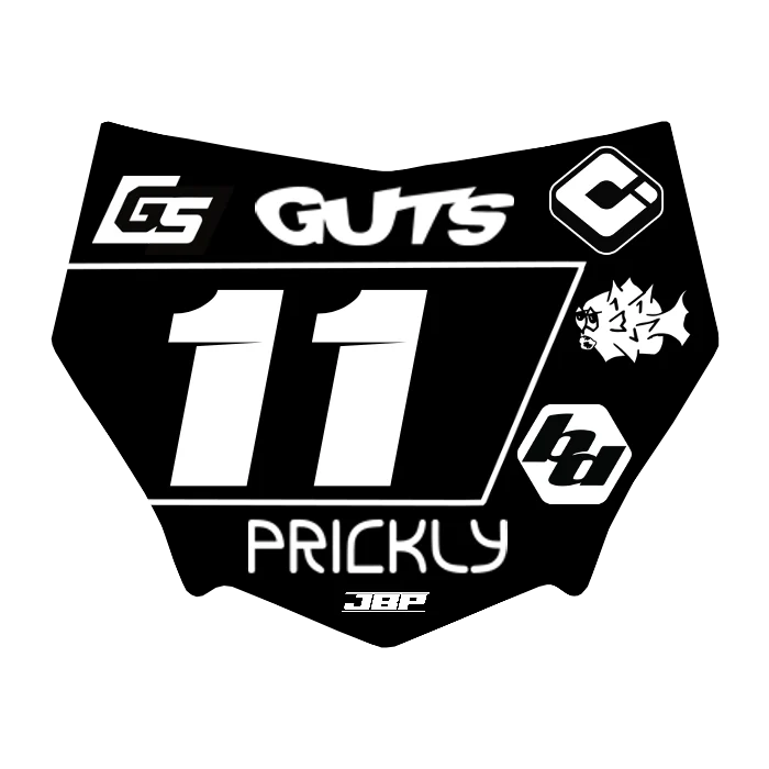 Motocuts Plate Decal