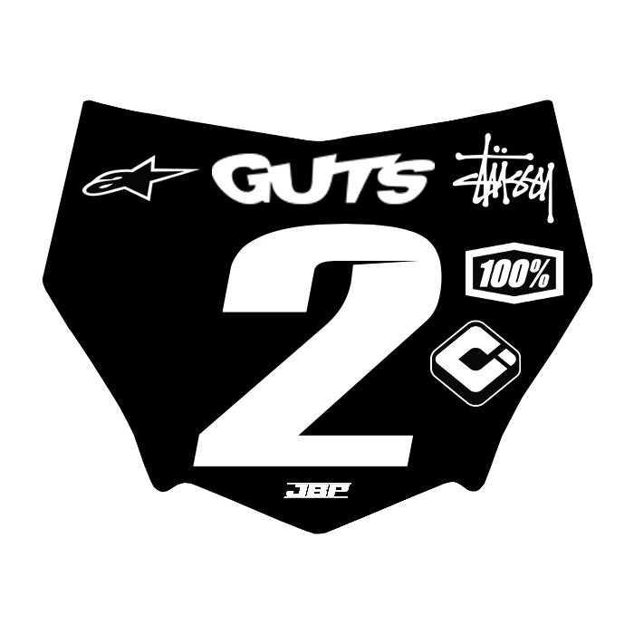 Motocuts Plate Decal